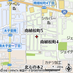 大阪府八尾市南植松町5丁目162周辺の地図