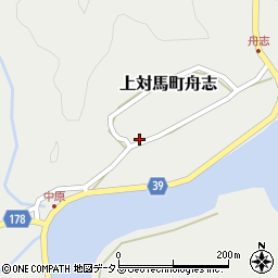 長崎県対馬市上対馬町舟志452周辺の地図
