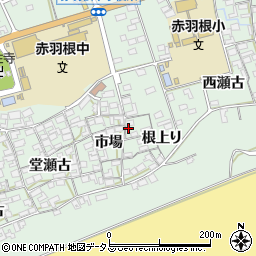 愛知県田原市赤羽根町根上り周辺の地図
