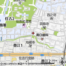 官幣大社　住吉神社　境外末社　浅澤神社周辺の地図