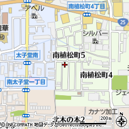 大阪府八尾市南植松町5丁目254周辺の地図