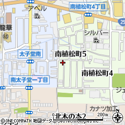 大阪府八尾市南植松町5丁目262周辺の地図