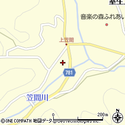 奈良県宇陀市室生上笠間2990周辺の地図