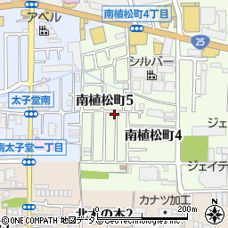 大阪府八尾市南植松町5丁目158周辺の地図