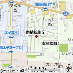 大阪府八尾市南植松町5丁目209周辺の地図