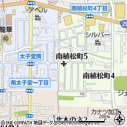 大阪府八尾市南植松町5丁目257周辺の地図