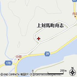 長崎県対馬市上対馬町舟志348周辺の地図