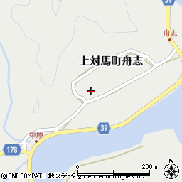 長崎県対馬市上対馬町舟志444周辺の地図