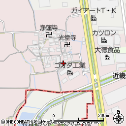 奈良県大和郡山市椎木町414-1周辺の地図
