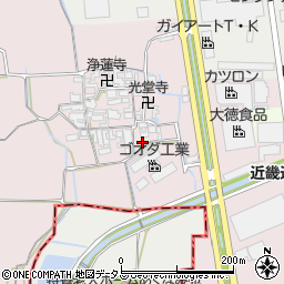 奈良県大和郡山市椎木町413-2周辺の地図