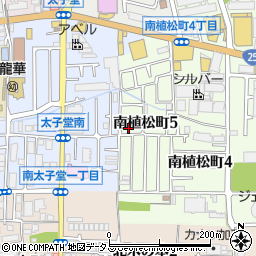 大阪府八尾市南植松町5丁目126周辺の地図