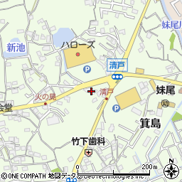 岡山県岡山市南区箕島1232-1周辺の地図
