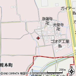 奈良県大和郡山市椎木町537-1周辺の地図