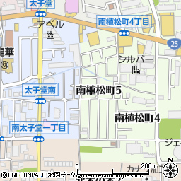 大阪府八尾市南植松町5丁目119周辺の地図