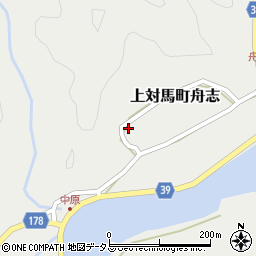 長崎県対馬市上対馬町舟志345周辺の地図