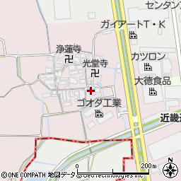 奈良県大和郡山市椎木町441-1周辺の地図