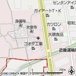 奈良県大和郡山市椎木町412-1周辺の地図