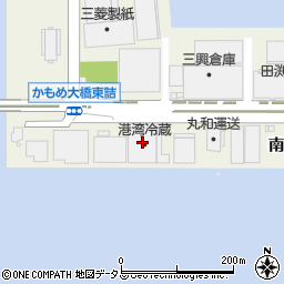 港湾冷蔵周辺の地図