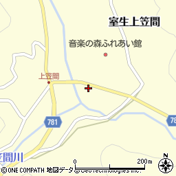 奈良県宇陀市室生上笠間435周辺の地図