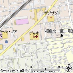 ディオ倉敷店周辺の地図