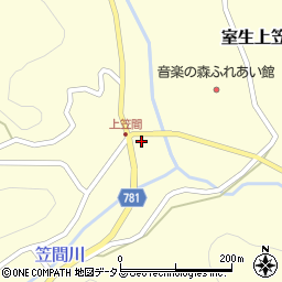 奈良県宇陀市室生上笠間3011周辺の地図
