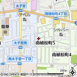 大阪府八尾市南植松町5丁目113周辺の地図