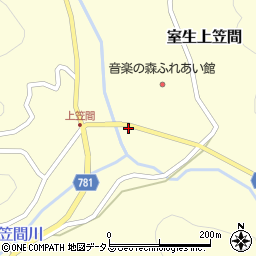 奈良県宇陀市室生上笠間430周辺の地図