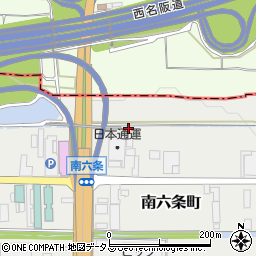 奈良県天理市南六条町86周辺の地図