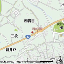 愛知県田原市赤羽根町四貫目69周辺の地図