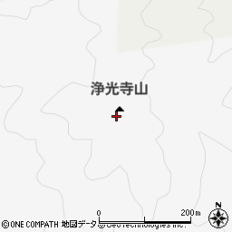 浄光寺山周辺の地図