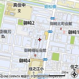 akippa御崎2丁目駐車場周辺の地図