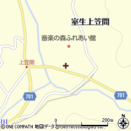 奈良県宇陀市室生上笠間421周辺の地図
