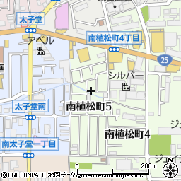 大阪府八尾市南植松町5丁目92周辺の地図