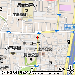 大阪府大阪市平野区長吉出戸周辺の地図
