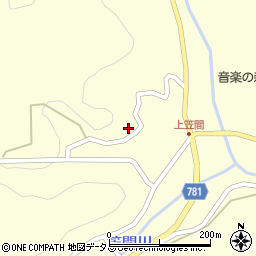 奈良県宇陀市室生上笠間3292周辺の地図