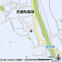 岡山県倉敷市真備町服部2018周辺の地図