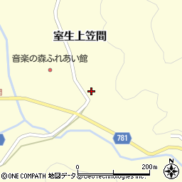 奈良県宇陀市室生上笠間457周辺の地図