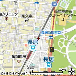 ぎょうざの満洲 JR長居駅店周辺の地図