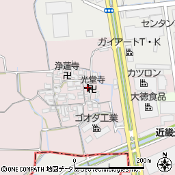 奈良県大和郡山市椎木町447周辺の地図