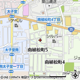 大阪府八尾市南植松町5丁目86周辺の地図
