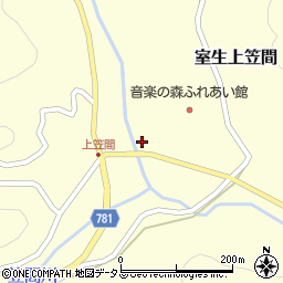 奈良県宇陀市室生上笠間426周辺の地図