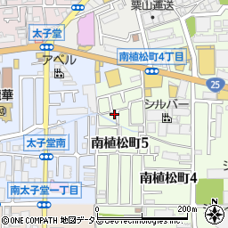 大阪府八尾市南植松町5丁目97周辺の地図
