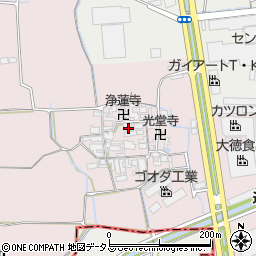 奈良県大和郡山市椎木町458周辺の地図