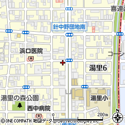 福福ラーメン湯里店周辺の地図
