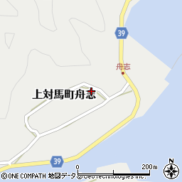 長崎県対馬市上対馬町舟志386周辺の地図