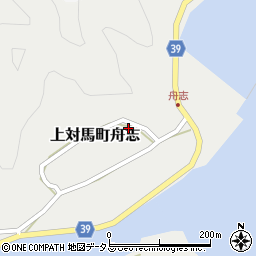 長崎県対馬市上対馬町舟志周辺の地図