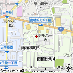 大阪府八尾市南植松町5丁目67周辺の地図