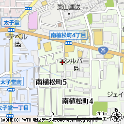 大阪府八尾市南植松町5丁目66周辺の地図