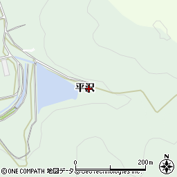愛知県田原市古田町平沢周辺の地図