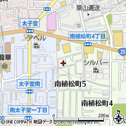 大阪府八尾市南植松町5丁目26周辺の地図